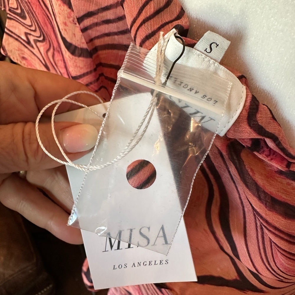 NWT Misa Los Angeles Selena Dress in Feeling Groovy - Picture 6 of 6